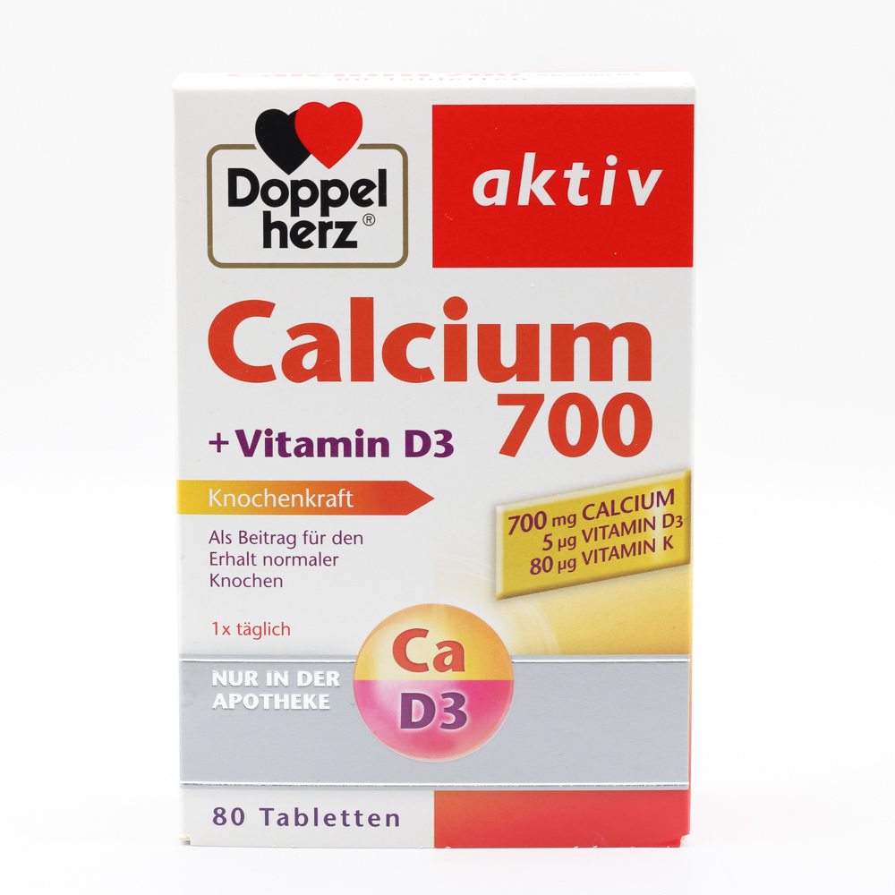 DOPPELHERZ Calcium 700+Vitamin D3 Tabletten