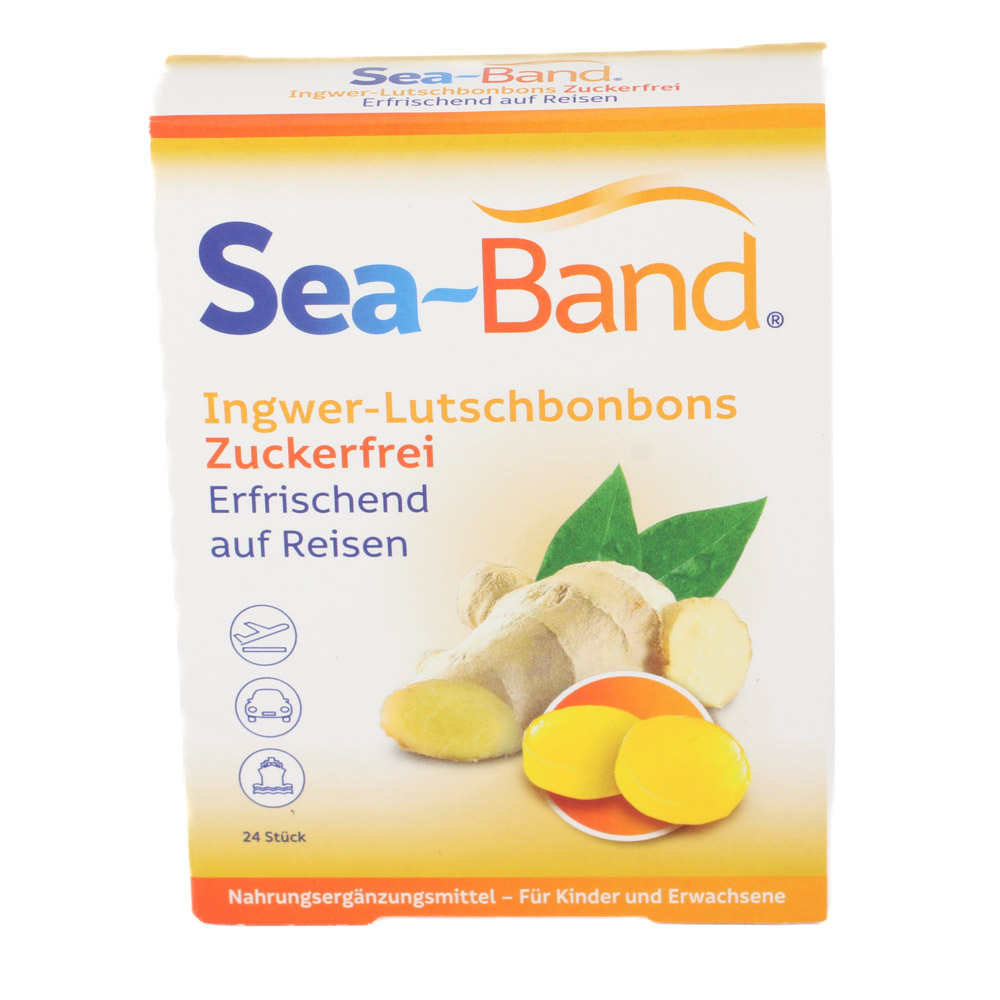 SEA-BAND Ingwer-Lutschbonbons zuckerfrei