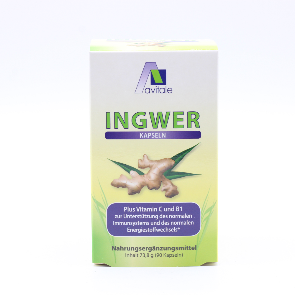 INGWER 500 mg Kapseln+Vitamin B1+C