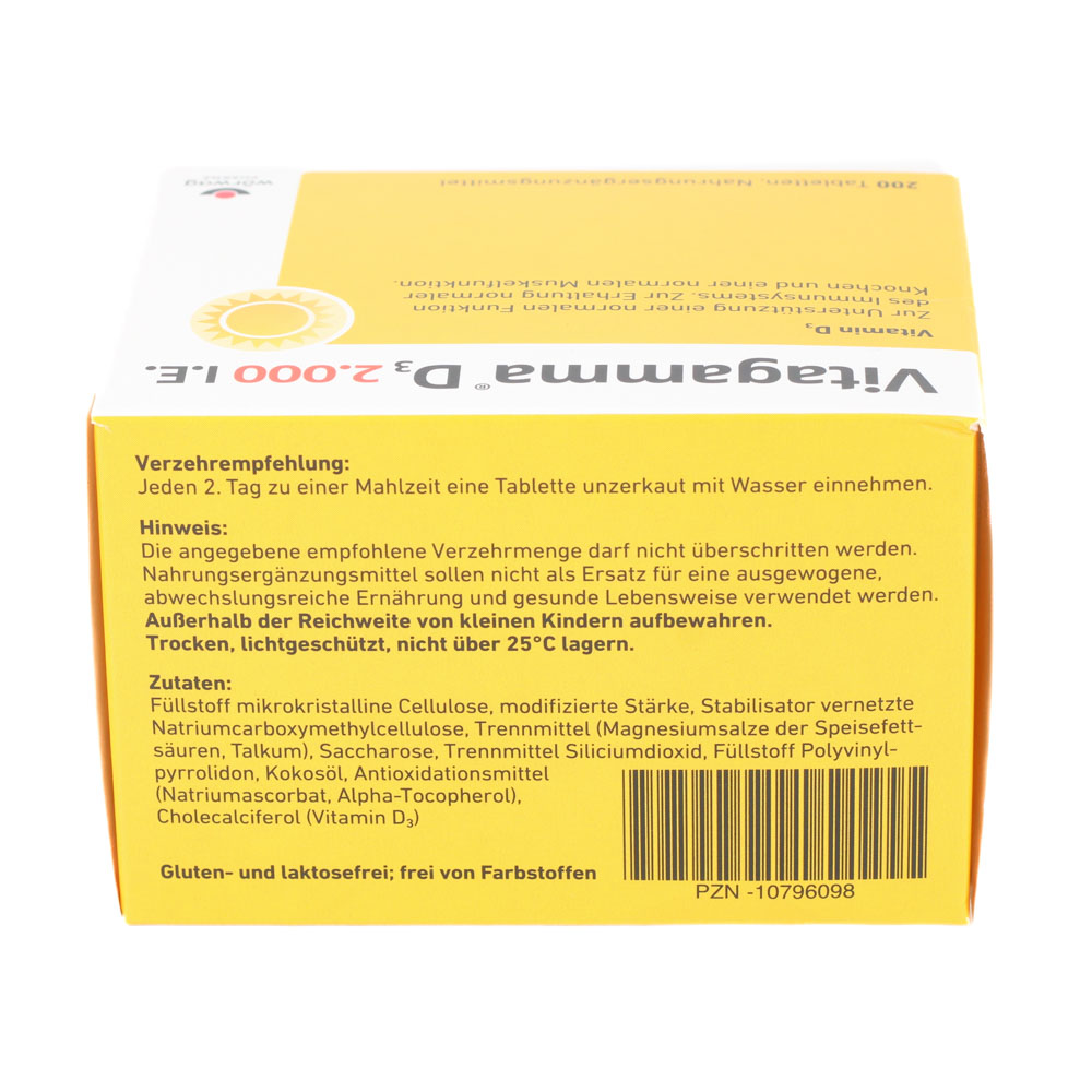 VITAGAMMA D3 2.000 I.E. Vitamin D3 NEM Tabletten