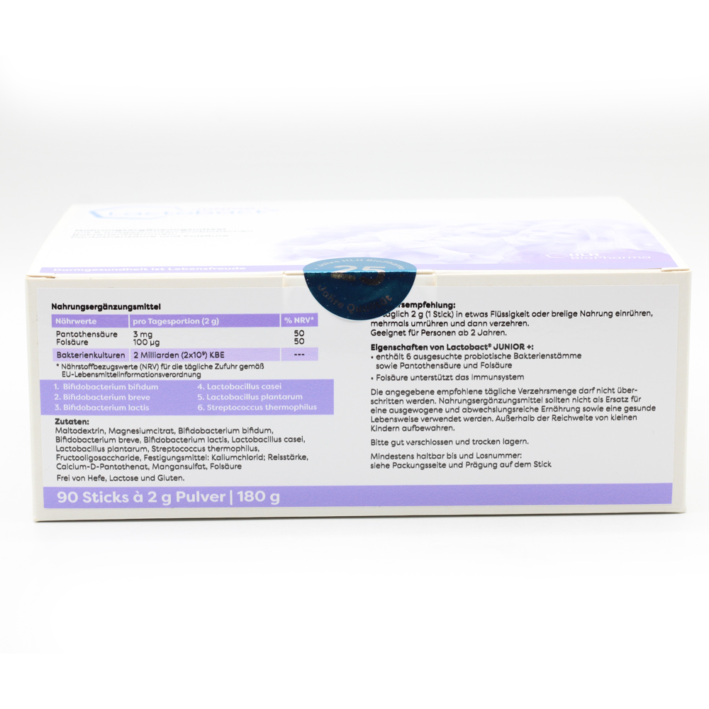LACTOBACT Junior+ 90-Tage-Packung Beutel