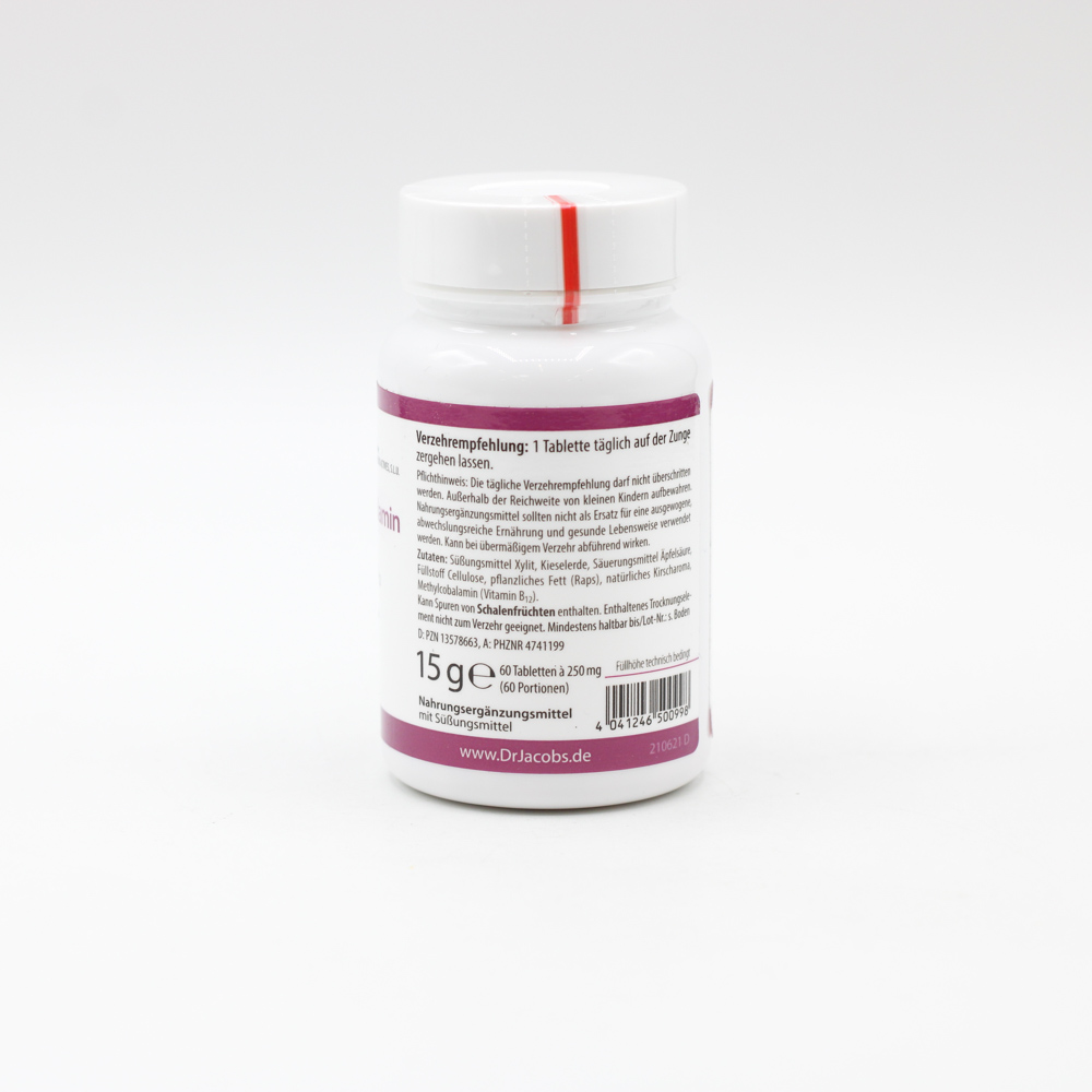 B12 METHYLCOBALAMIN Dr.Jacob's Lutschtabletten
