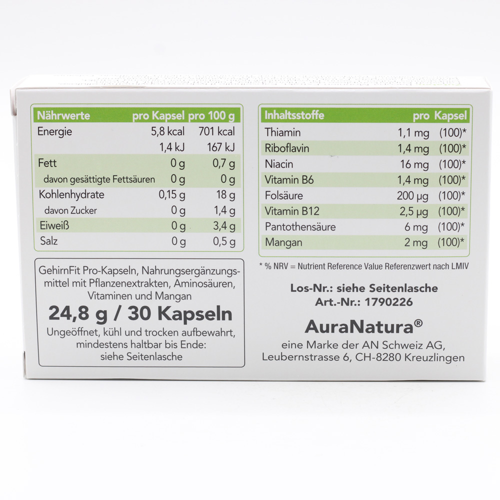 AURANATURA GehirnFit Pro Kapseln