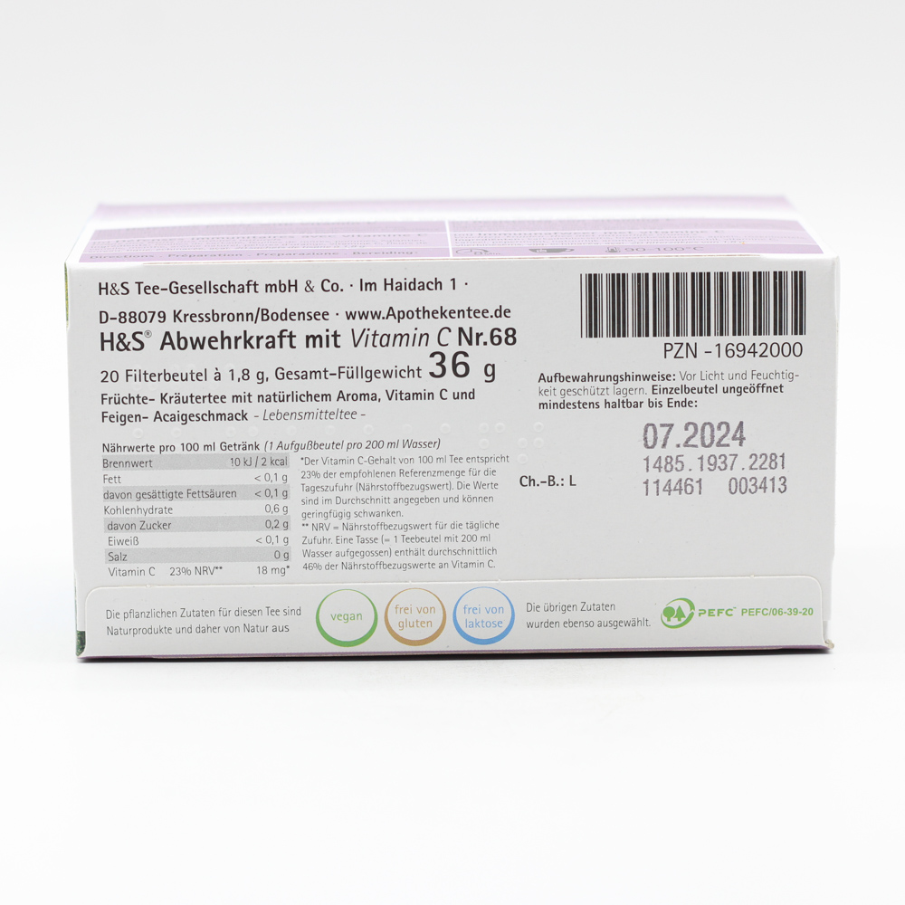 H&S Abwehrkraft mit Vitamin C Filterbeutel