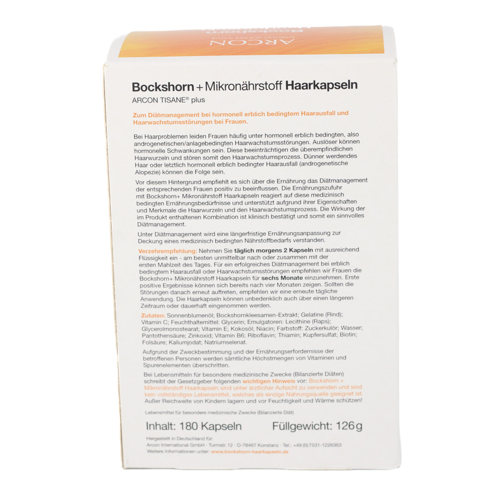 BOCKSHORN+Mikronährstoff Haarkapseln Tisane plus
