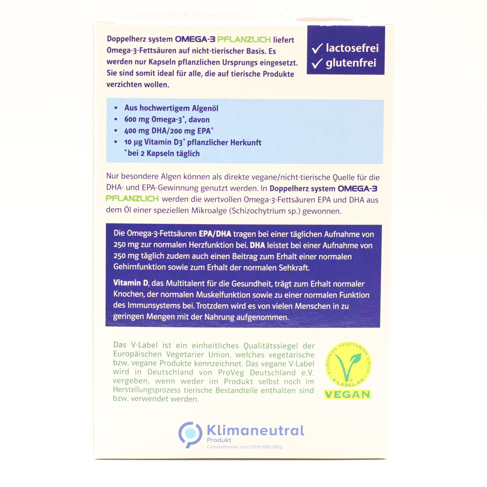 DOPPELHERZ Omega-3 pflanzlich system Kapseln