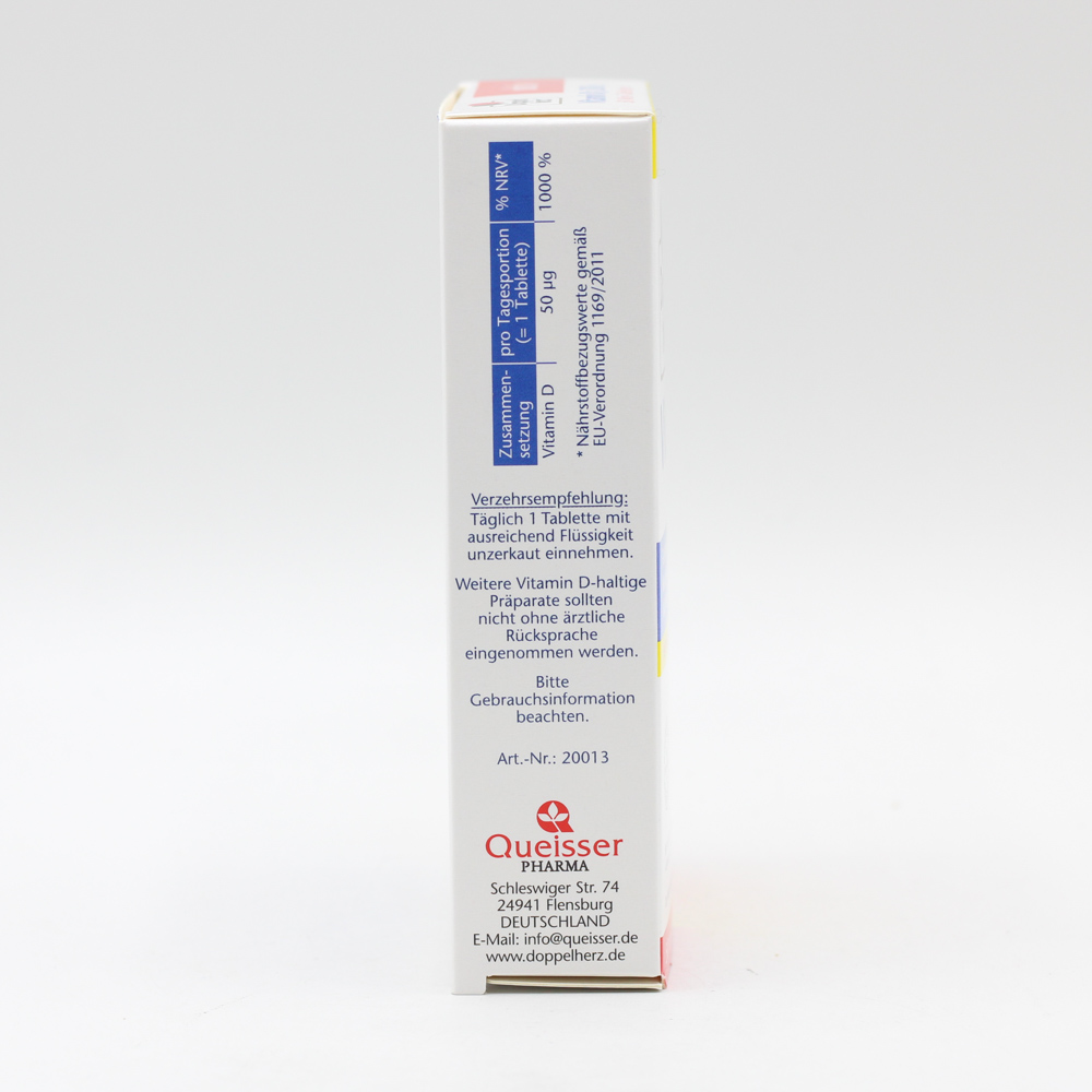DOPPELHERZ Vitamin D3 2000 I.E. Tabletten