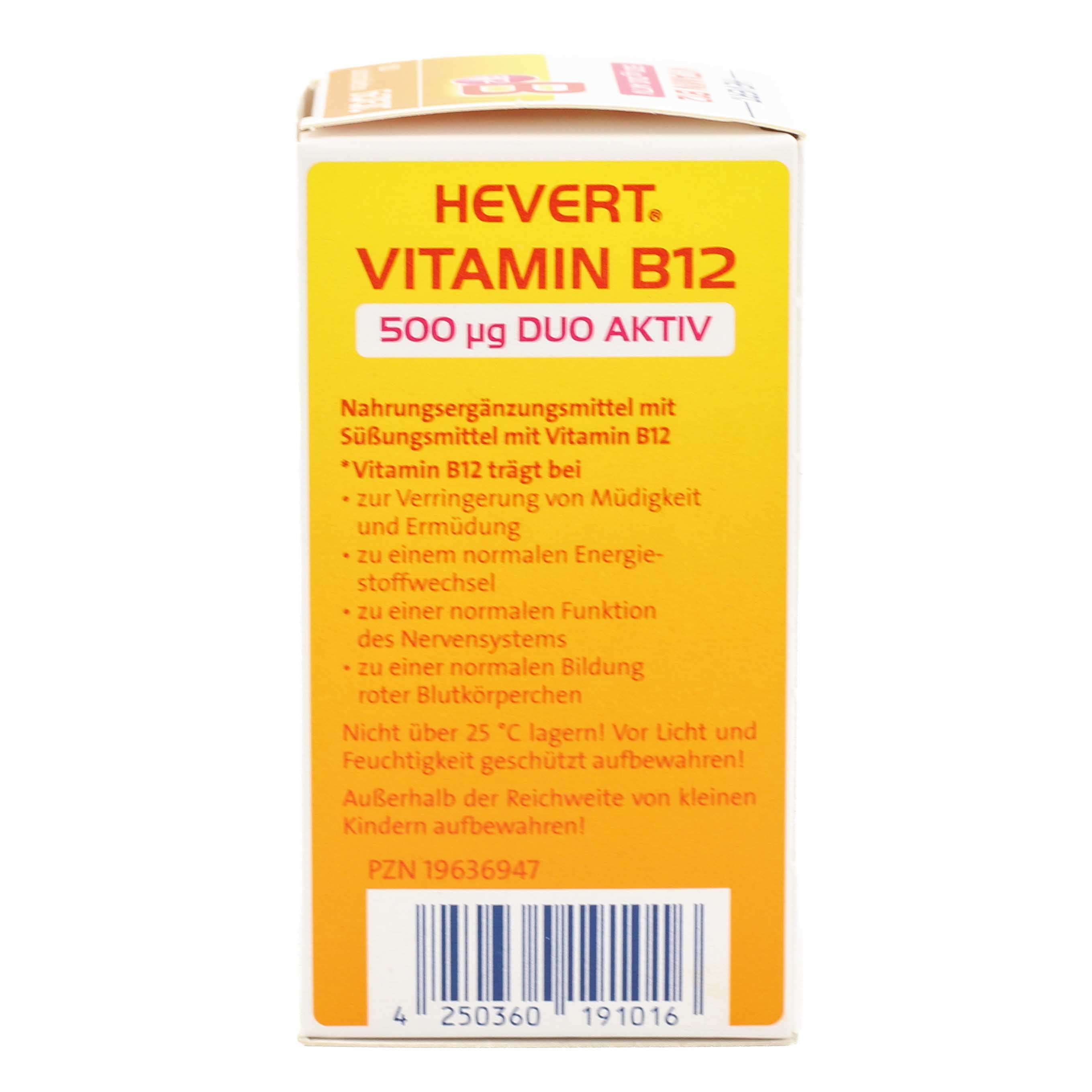 VITAMIN B12 HEVERT 500 μg Duo Aktiv Lutschtabl.