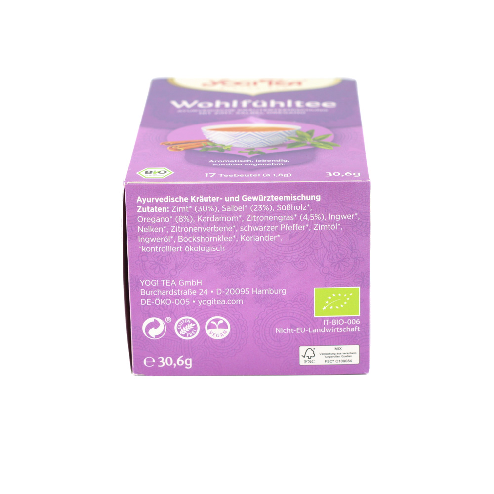 YOGI TEA Wohlfühl Tee Bio Filterbeutel