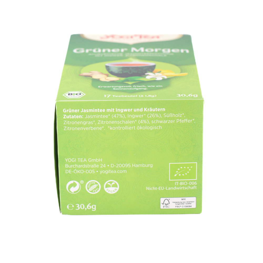 YOGI TEA Grüner Morgen Bio Filterbeutel
