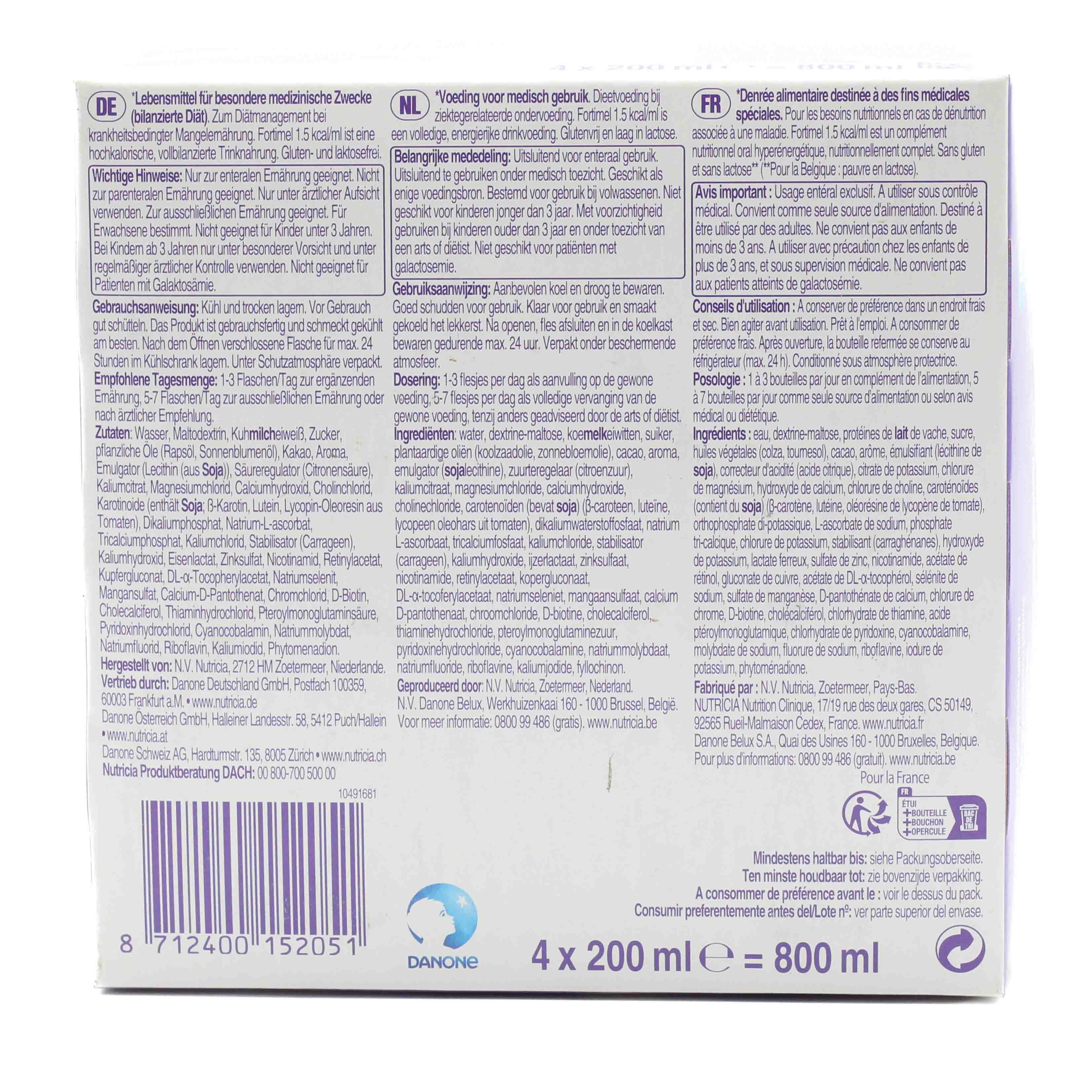 FORTIMEL 1.5 kcal Schokolade