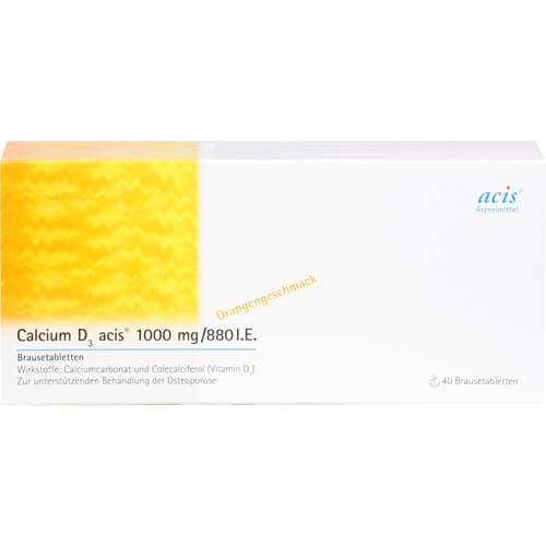 CALCIUM D3 acis 1000 mg/880 I.E. Brausetabletten