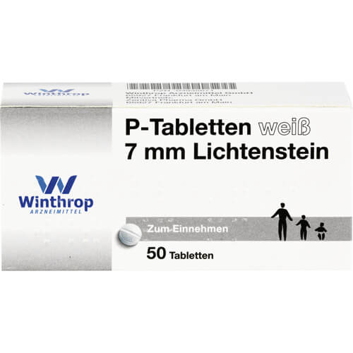 P TABLETTEN weiß 7 mm Teilk.