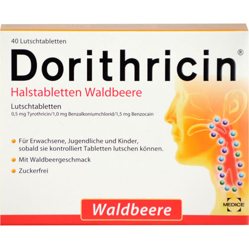 DORITHRICIN Halstabletten Waldbeere