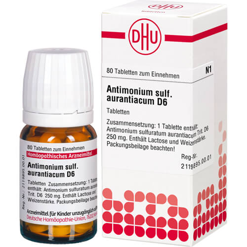 ANTIMONIUM SULFURATUM aurantiacum D 6 Tabletten