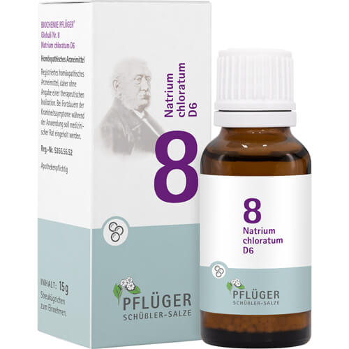 BIOCHEMIE Pflüger 8 Natrium chloratum D 6 Globuli