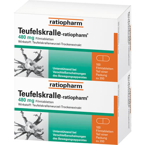 TEUFELSKRALLE-RATIOPHARM Filmtabletten