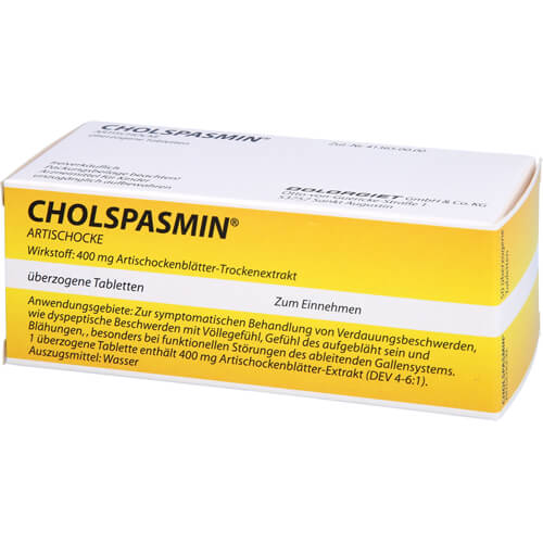 CHOLSPASMIN Artischocke überzogene Tabletten