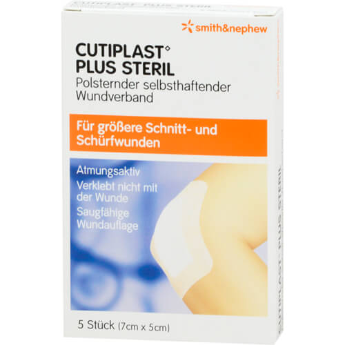 CUTIPLAST Plus steril 5x7 cm Verband