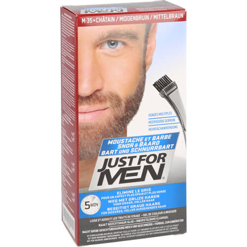 JUST for men Brush in Color Gel mittelbraun