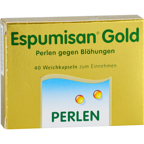 ESPUMISAN Gold Perlen gegen Blähungen