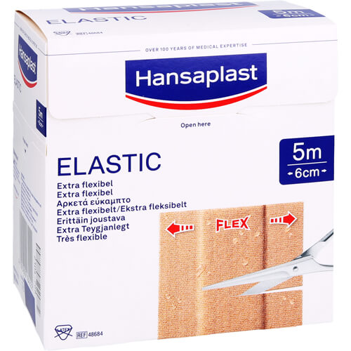 HANSAPLAST Elastic Pflaster 6 cmx5 m