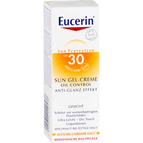 EUCERIN Sun Gel-Creme Oil Contr.Anti-Gl.Eff.LSF 30