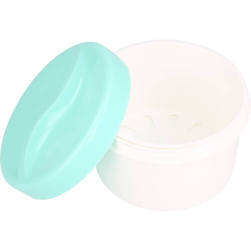 GEBISSDOSE mit Einsatz u.Deckel grün