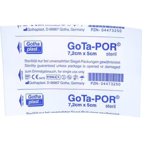GOTA-POR Wundpflaster 5x7,2 cm steril