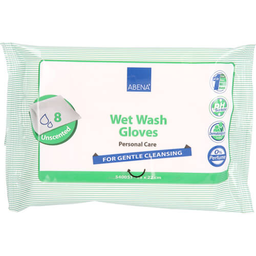 FEUCHTE Einmalwaschhandschuhe o.Parfüm