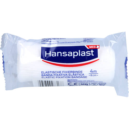 HANSAPLAST elastische Fixierb.gekreppt 8 cmx4 m